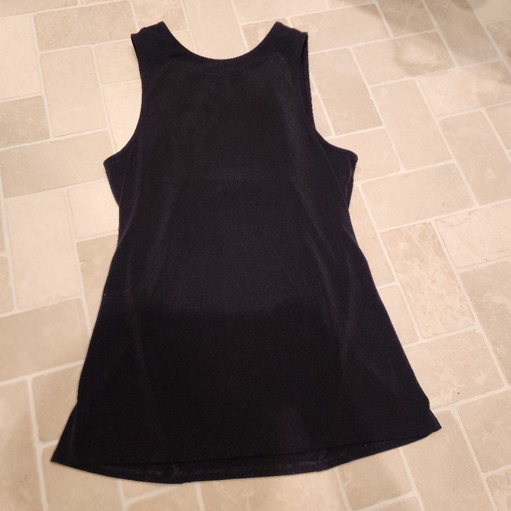 Express Black Tank Top with Cut Out Back XS